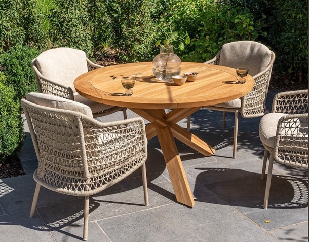 4SO Prado ronde tuintafel in teak - 3